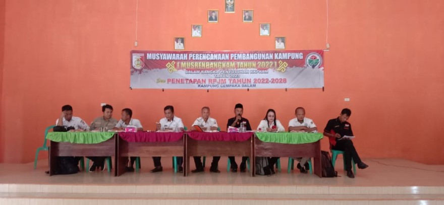 MUSREMBANGKAM TH 2022 DALAM RANGKA PENYUSUNAN RKPKAM TH 2023 DAN PENETAPAN RPJM TH 2022-2027